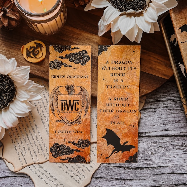 FOURTH WING Officially Licensed Bookmark | Riders Quadrant | Basgiath War College | Dragons | Bookish | Fantasy