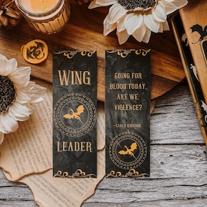 FOURTH WING Officially Licensed Bookmark | Wing Leader | Xaden Riorson | Violet Sorrengail | Bookish | Fantasy