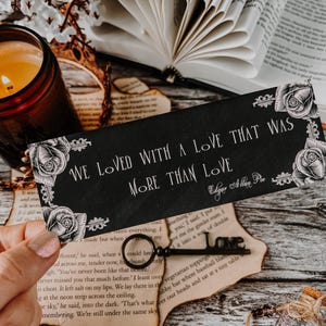 Edgar Allan Poe Inspired Quote Bookmark | Gothic | Literature | Poetry