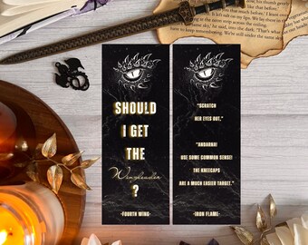 Iron Flame Bookmark: Officially Licensed Fourth Wing Dragon Art