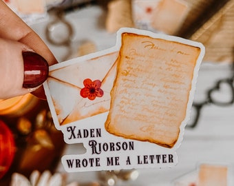 Iron Flame Sticker: Xaden Riorson Quote, Waterproof Fantasy Decal