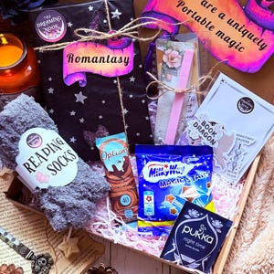 Romantasy Book Box: Spicy Fantasy Romance, Reading Socks & Treats