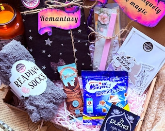 Romantasy Book Box: Spicy Fantasy Romance, Reading Socks & Treats