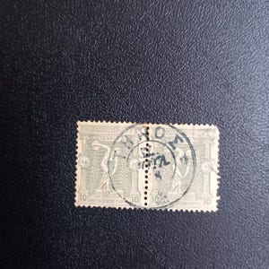 Sello postal del año 1896 de los primeros Juegos Olímpicos celebrados en Atenas, Grecia