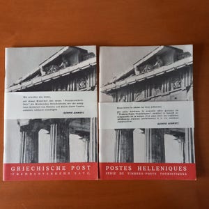 Two collector&#39;s booklets with 1961 stamp series.