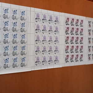 Postzegels 20 complete sets uit Griekenland, jaar 1997 op vier pagina's. Postfrisse