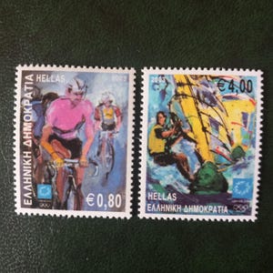 Tres series completas de sellos postales de Grecia. Nuevos en circulación.