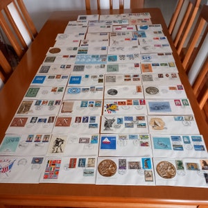 55 offizielle und inoffizielle FDC