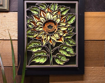 Peaceful Sunflower Wall Art