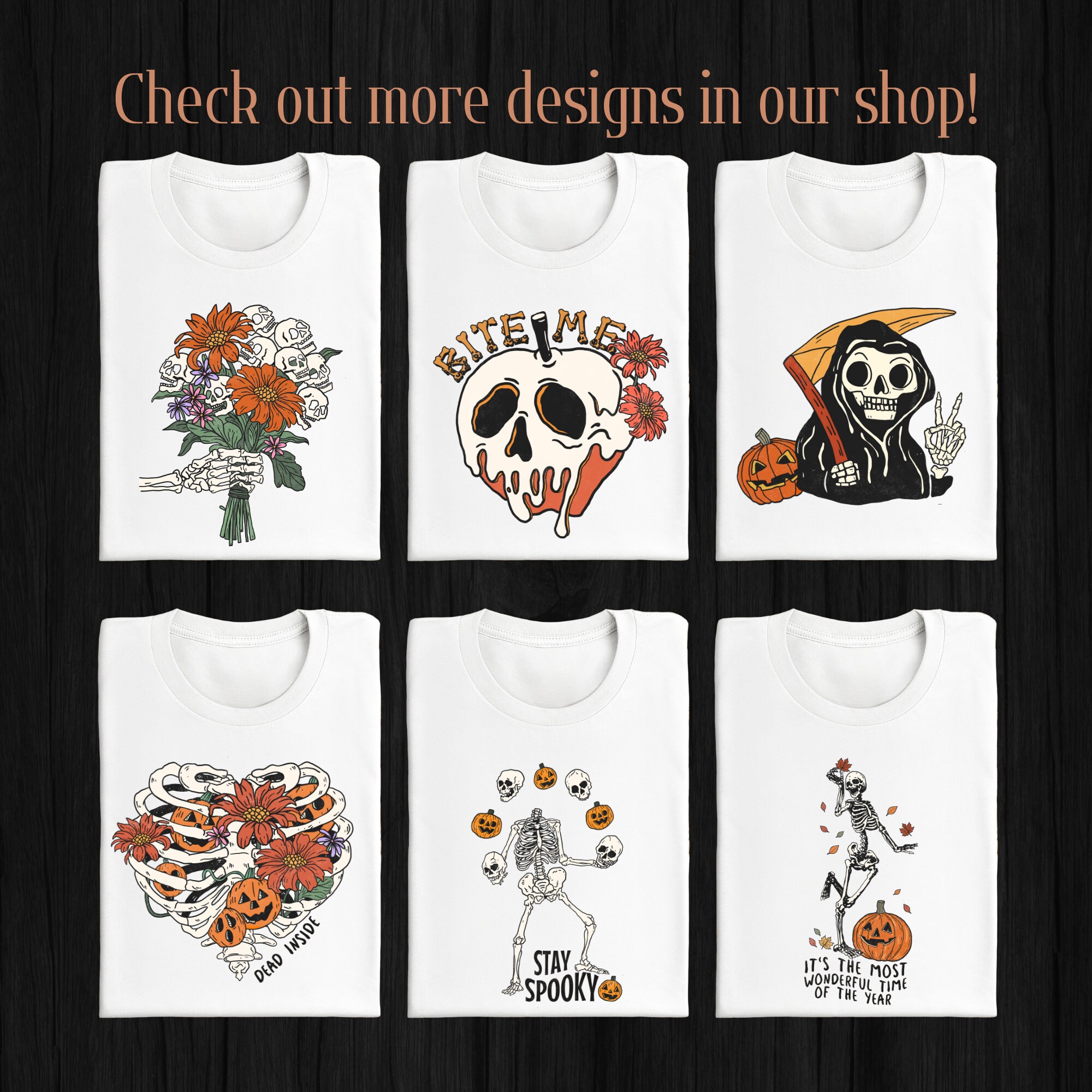 Discover Grim Reaper Shirt | Skeleton Distressed T-shirt | Halloween Shirt | Peace Sign | Jack-o-lantern