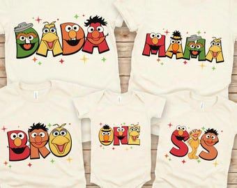 Custom Character Family Birthday One Matching Shirts Party Outfit Kids Adults Celebration Gift