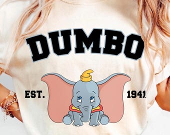 Disney Dumbo Flying Elephant Circus, Classic Movie Character Custom Shirt, Vacation Trip Apparel Tee
