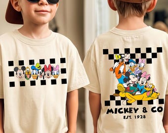 Disney Retro Mickey And Co Est 1928, Classic Vintage Mouse Custom Shirt, Heritage Apparel Tee