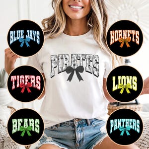 Custom school spirit shirts, Favorite School Team Mascot shirt, Back to school shirt, Custom Text Shirt, School Logo Shirt, Bulldogs, Eagles