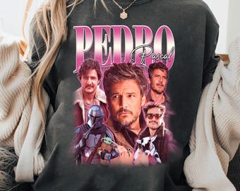 Retro Pedro Pascal Graphic Tee, Comfort Colors T-Shirt