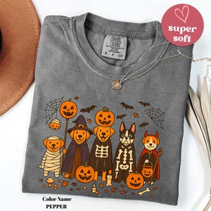 Comfort Colors® Halloween Golden Retriever Shirt, Halloween Hundeshirt, Geisterhund Shirt, Hundeliebhaber Geschenk, Hund Halloween Shirt, Golden Mama Shirt