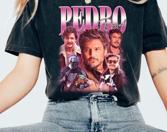 Retro Pedro Pascal Graphic Tee, Comfort Colors T-Shirt