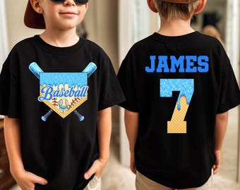 Custom Baseball Drip Shirt, Boy Birthday Gift, Youth Sports Team