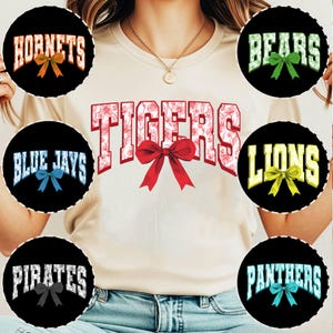 Custom school spirit shirts, Favorite School Team Mascot shirt, Back to school shirt, Custom Text Shirt, School Logo Shirt, Bulldogs, Eagles