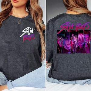 Saja Boys 2 Slide Comfort Shirt, Saja Boys Boy Band Shirt, Kpop Demon Inspired Movie Shirt, Demon Hunters Merch, Kpop Shirt, Boy Group Shirt