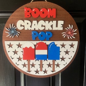 Fireworks Door Sign/ 4th of July decor