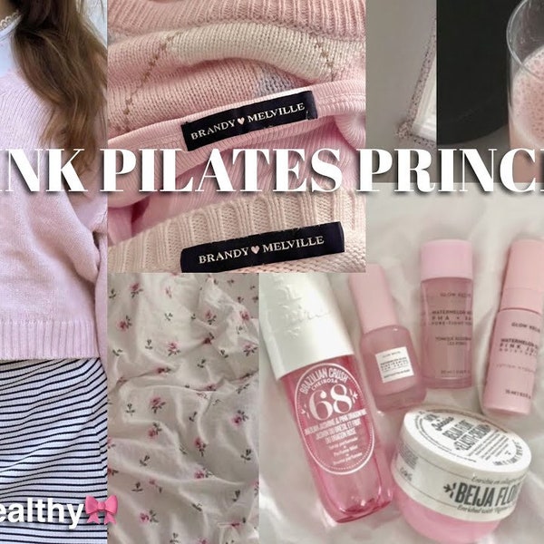 Oltre 100 liste di controllo Pink Pilates Princess, stile di vita estetico TikTok, stampabile, oltre 100 attività curate