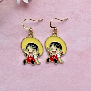 My Neighbour Totoro Inspired Earrings. Mei Character Earrings. Japanese Anime Earrings. Novelty Japanese Cartoon Earrings.