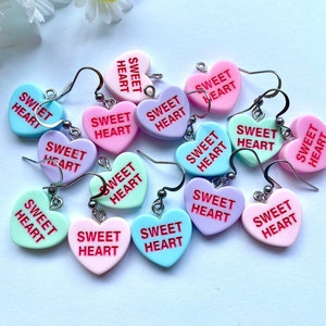 Sweet Heart Earrings. Mismatch Heart Sweet Earrings. Retro Sweet Earrings. Hypoallergenic Stainless Hooks. Valentine’s Day Gift