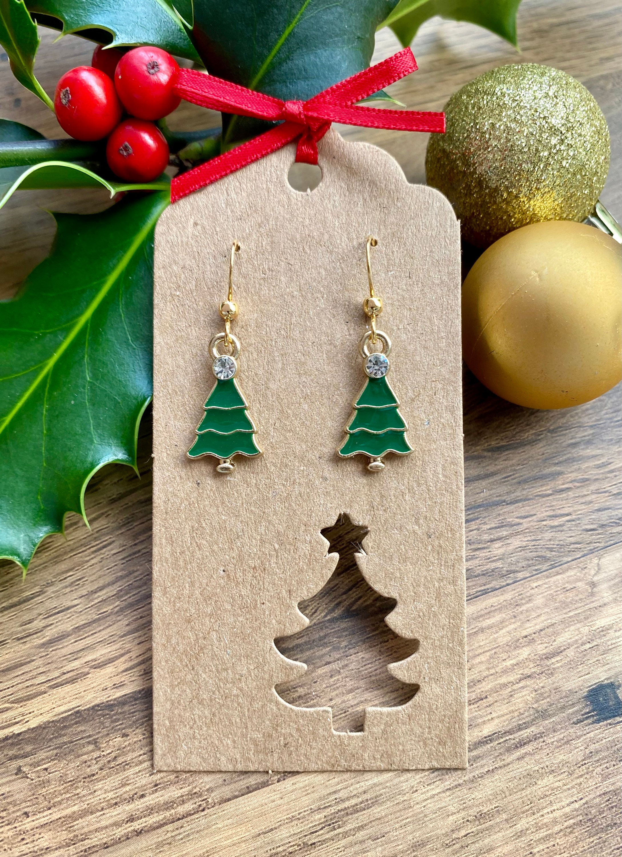 Novelty Christmas Earrings Hypoallergenic Stainless Hooks Etsy UK