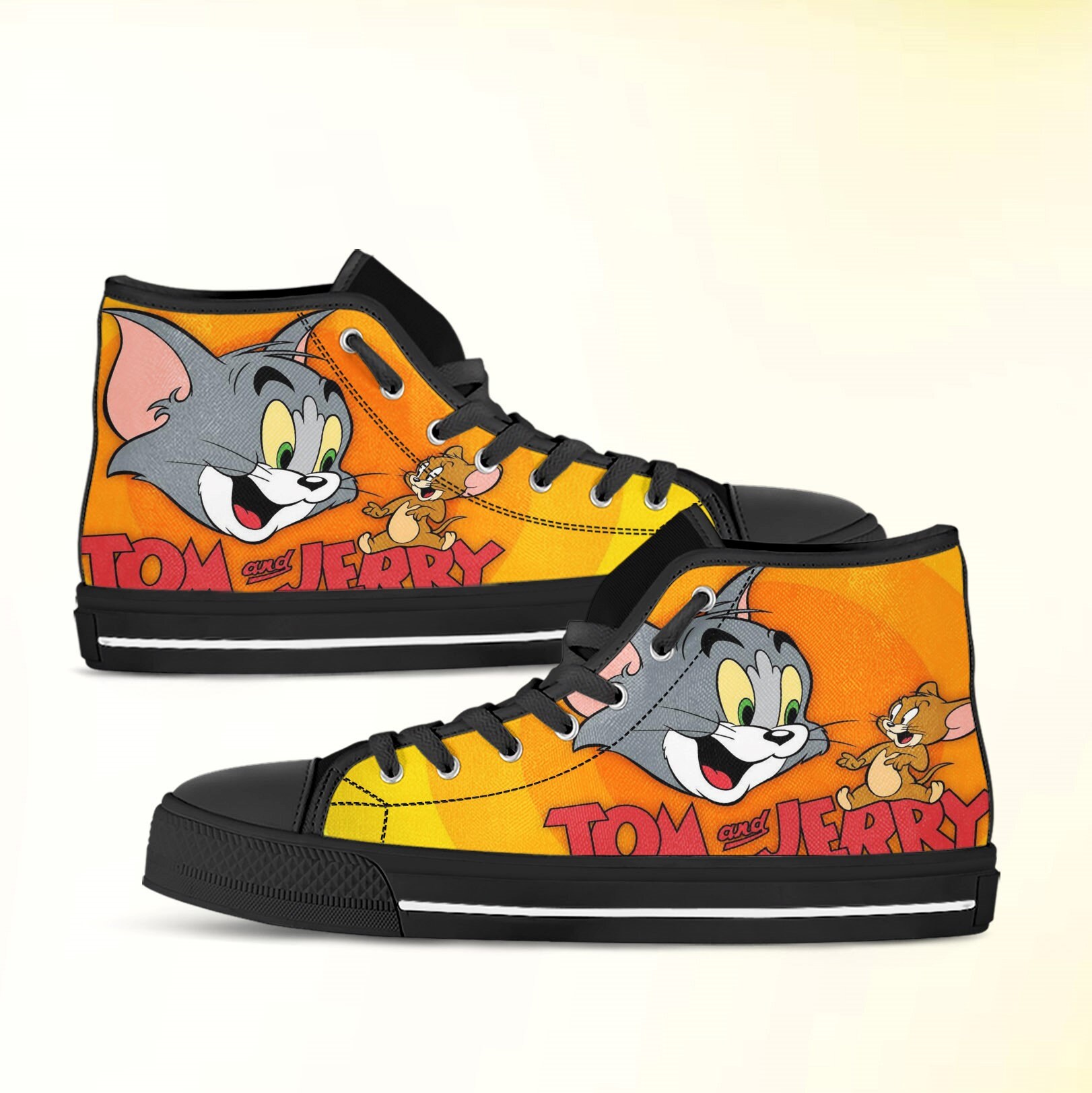 Tom Jerry Converse - Etsy