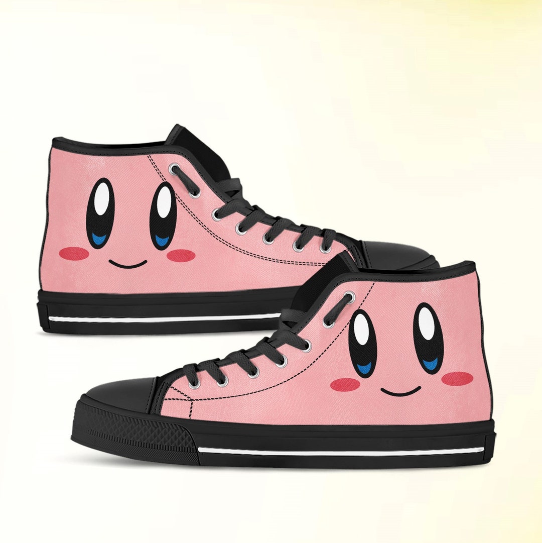 Kirby Shoes High Top Sneakers. Birthday Gift. Custom Shoes - Etsy