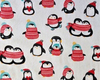 Penguin Flannel Pajamas-Women's Pajamas-Sleep Shorts-Gender Neutral-Happy Penguins-Teen Girl Pajamas-Men's PJs-Boy's Pajamas-Clean Fabric