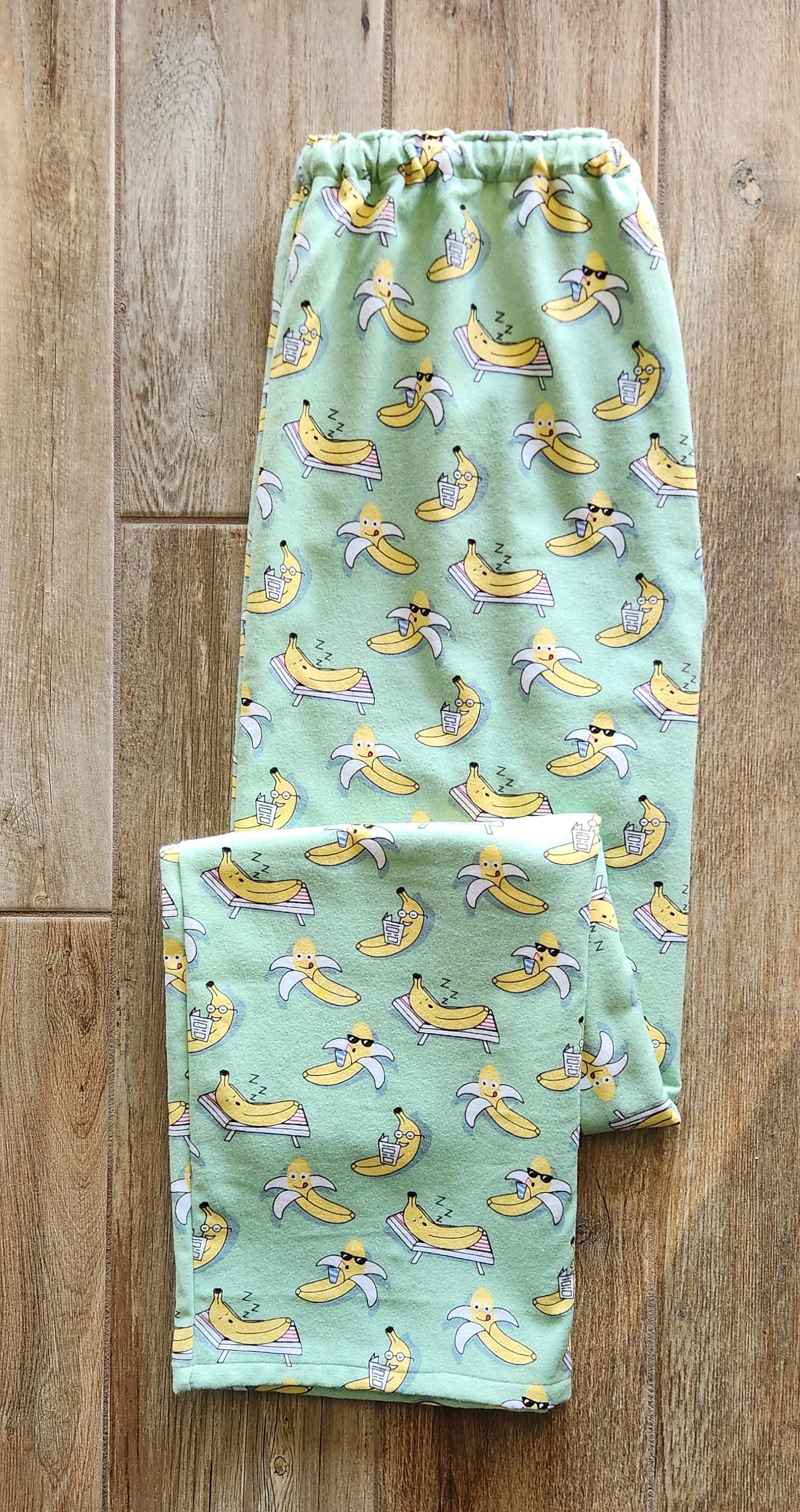 Banana Pajamas Men's Pajama Pants Women's Sleep Shorts Fruit Gift Foodie Gift Young Adult