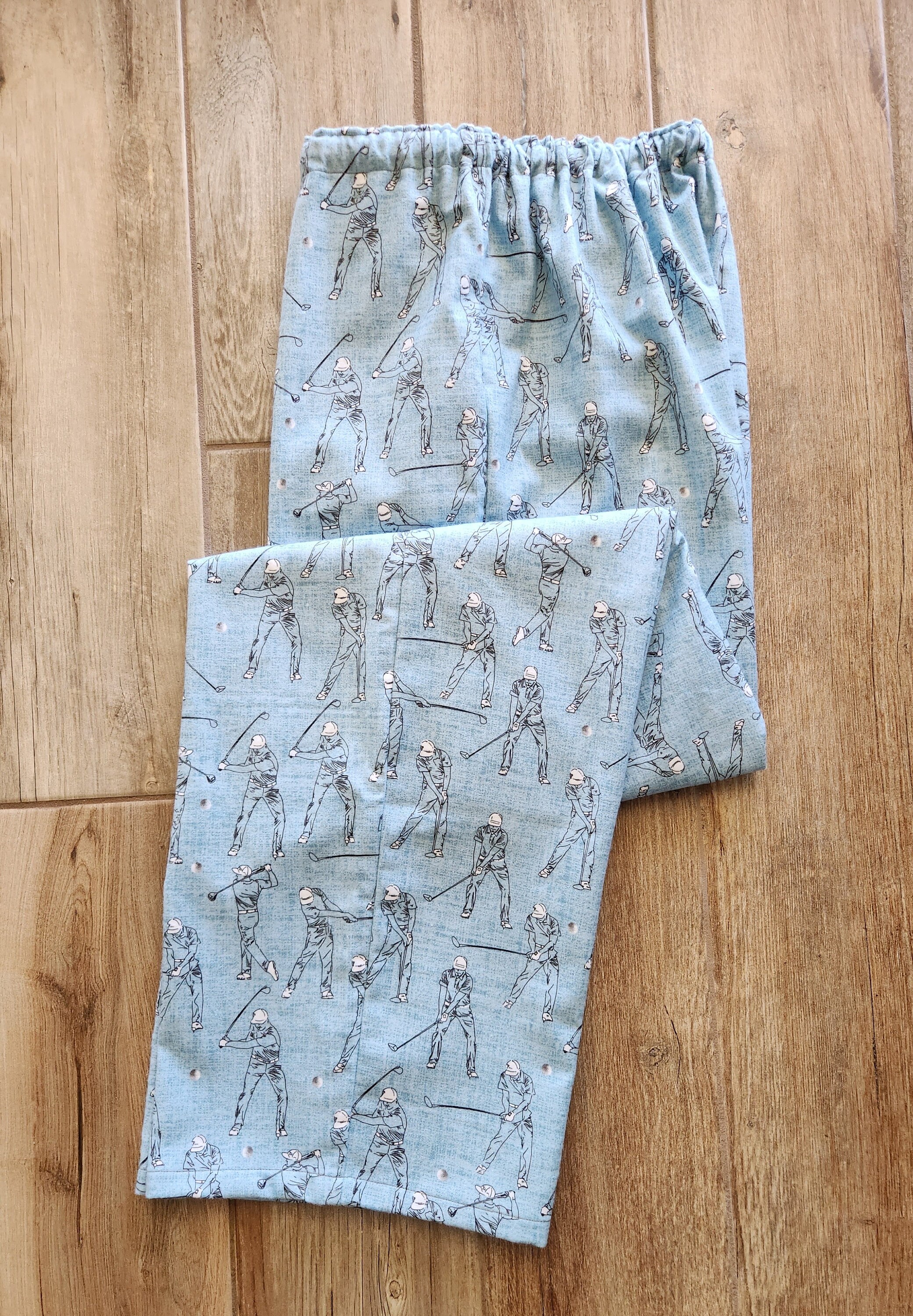 Golf Pajamas Men's Flannel Pajamas Pajama Bottoms Unisex Pjs Flannel