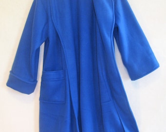 Polar Express Robe-Adult Fleece Bathrobe-Shawl Collar Bathrobe-Santa Red Robe Dressing Gown