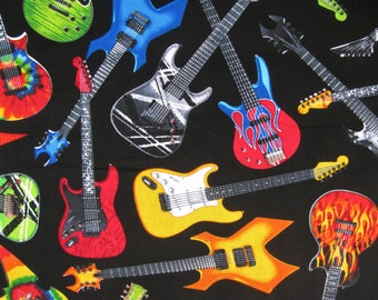 Guitar Pajamas-Rock Star-Handmade Men's Pajama Pants-Classic Rock-Country Music-Instrument-Electric Guitar-Acoustic Guitar Pajamas-Cotton