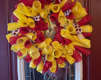 Kansas City Chiefs Door Wreath