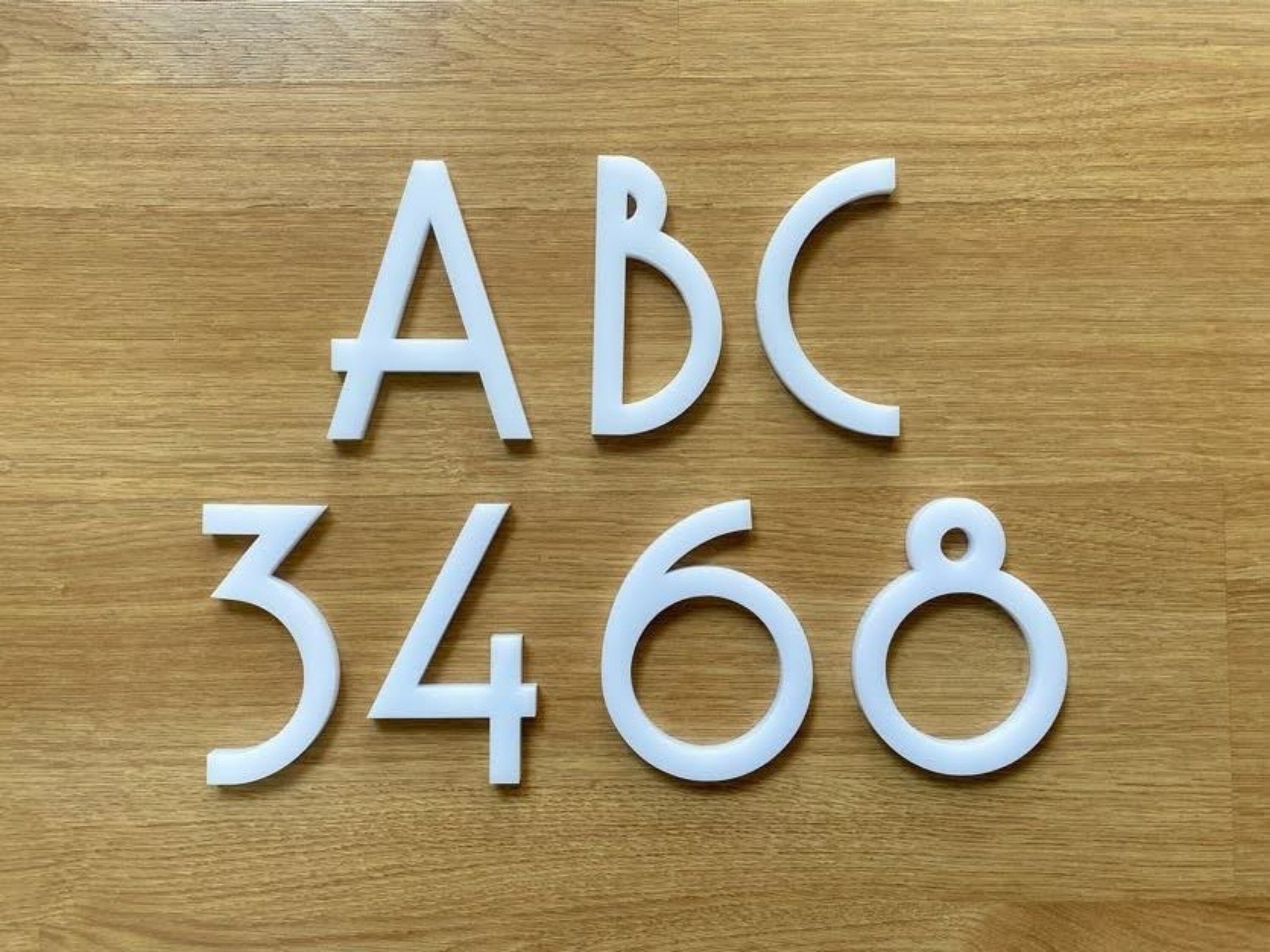 Art Deco Mailbox Door Number Modern House Numbers Custom Etsy