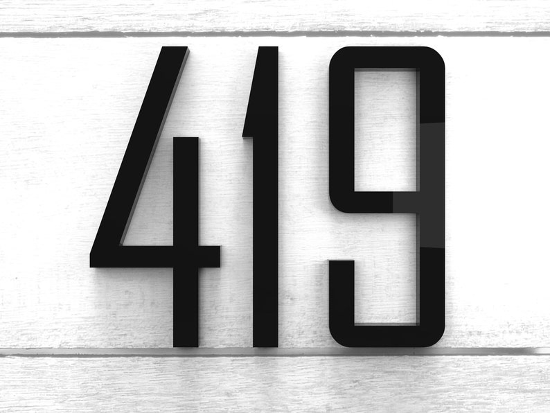 Modern House Numbers and Letters Acrylic Door Address Sign Etsy