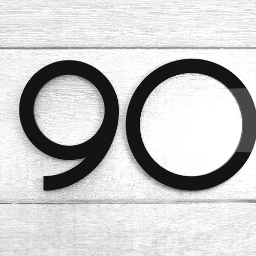 Art Deco Mailbox Door Number Modern House Numbers Custom Etsy