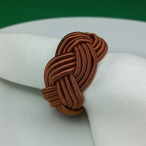 Anel de guardanapo de rayon marrom, anel de guardanapo de marinheiro de arquivo, suporte de guardanapo de cabeça de turco, decoração de mesa, decoração de jantar de dia de ação de graças, decoração de mesa de casamento