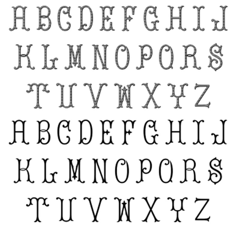 Three Letters Embroidered Linen Napkin Family Initials Linen Etsy