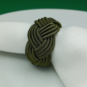 Anel de guardanapo de rayon cáqui, anel de guardanapo de marinheiro, porta-guardanapo de cabeça de turco, decoração de mesa, decoração de jantar de agradecimento, decoração de mesa de casamento