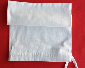 Personal Logo Embroidered Linen Pouch, Embroidered Linen Pouch, Custom Linen Pouch for Bread