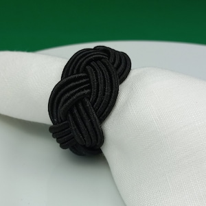 Anel de guardanapo de rayon preto, anel de guardanapo de marinheiro, suporte de guardanapo de cabeça de turco, decoração de mesa, decoração de jantar de dia de ação de graças, decoração de mesa de casamento
