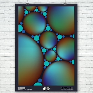 BUBBLES | ODDITIES Series No. 005 | Digital Poster | Colorful Bubbles | Printable Wall Art