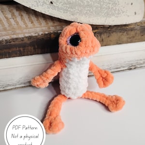 Haakpatroon voor Skipper de Kikker amigurumi, pluche Kikkertje met lange poten (digitale download)