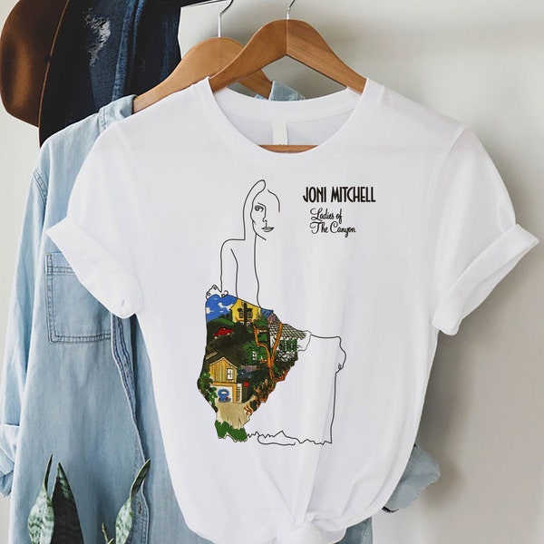 Ladies of Canyon Joni Mitchell Folk Tee Top Retro Cool Vintage Style Unisex & Ladies T shirt, Joni Mitchell Shirt, Graphic Tee, Unisex Shirt