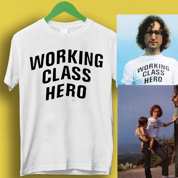 Working Class Hero John Lennon Shirt, as worn by John Lennon, new york city, working class hero,yoko ono, imagine, Graphic Tee, Unisex Shirt