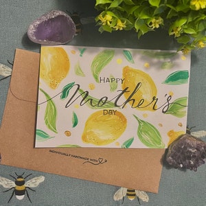 Carte d'été pour la fête des mères | Fait à la main individuellement | Aquarelle | 4 x 6 | Carte vierge
